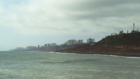 San-Miguel,-Costa-Verde-Und-Ozean,-Lima,-Peru-4k---Zeitraffer