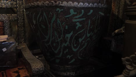 Handmade-brass-jugs-at-souvenir-store