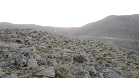 Drone-shot-of-mountain-scenery-in-Oman