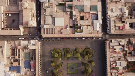Arequipa-city-from-top-moving-forward-drone---Peru