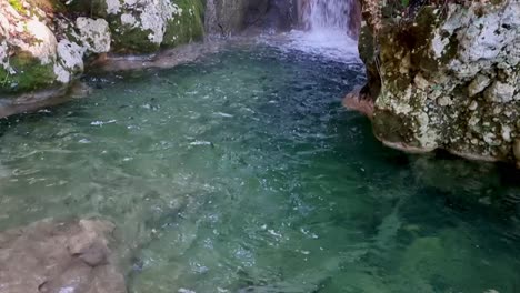 Waterfall-in-corfu-island-,-Greece