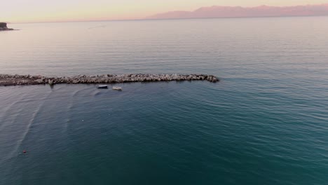 roda-beach-harnour-in-corfu-drone-view