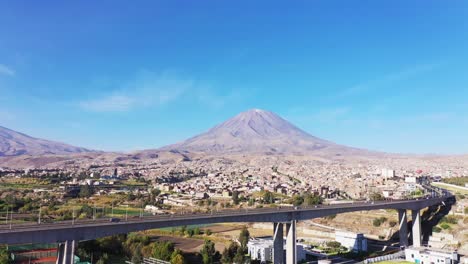 Arequipa-highway-and-volcano-drone