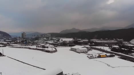 Pyeongchang-Korea-Nach-Schnee-Im-Winter