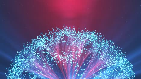 Beautiful-cyber-flower-data-network-system