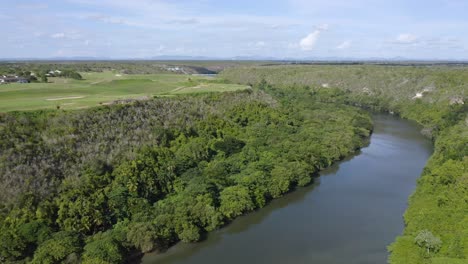 Chavon-River-flowing-next-to-golf-course-at-La-Romana-Country-Club