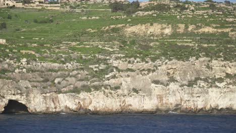 Costa-De-La-Isla-De-Gozo,-La-Segunda-Más-Grande-De-Las-Islas-Maltesas-En-El-Mar-Mediterráneo