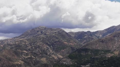 Huge-Andes-Mountains-near-Yungay,-Ancash-Peru---4k