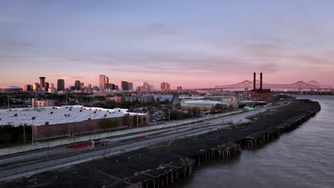 Sunset-over-New-Orleans-city-scape-at-sunset