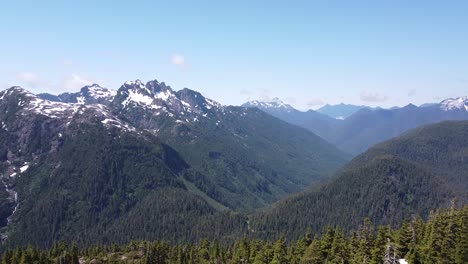 Bosques-Montañosos-Aéreos-En-La-Isla-De-Vancouver,-Canadá