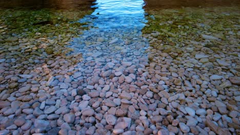 Pebbles-on-the-Stiniva-bay-beach,-wonder-of-geology-on-Vis-island,-Dalmatia,Croatia