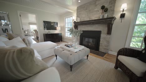 Fireplace-in-a-Modern-Home-with-a-White-Couch-and-Surrounding-Decorations