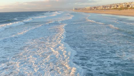 Manhattan-Beach-|-Ocean-Waves-|-California-|-Sunset
