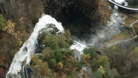 Aerial-view-of-the-famous-Skjerfossen-waterfall