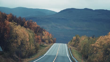 The-two-lane-road-leading-through-the-wide-autumn-valley