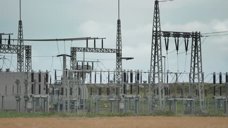 An-electrical-power-plant-in-the-farm-fields