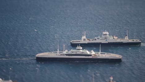 Two-ferries-pass-near-the-Molde-port