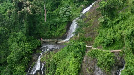 aerial-pan-across-Kerta-Gangga-Waterfall-in-the-jungle-of-Lombok-Island