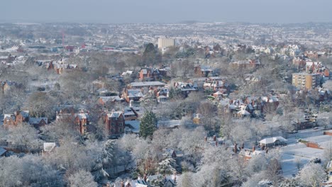 Aerial-cinematic-drone-shot-of-beautiful-red-brick-houses-in-nottingham-during-the-winter-months