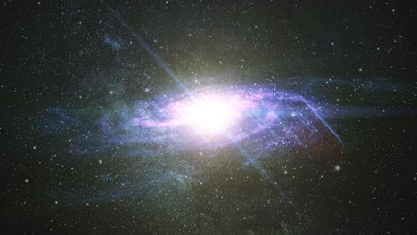 Galaxia-De-4k-Con-Un-Centro-Brillante-En-El-Medio,-El-Universo