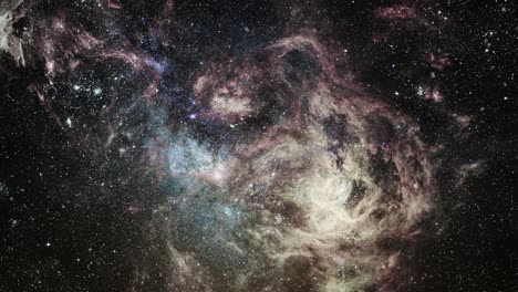 Vista-De-Nebulosas-Flotando-En-El-Universo-Oscuro