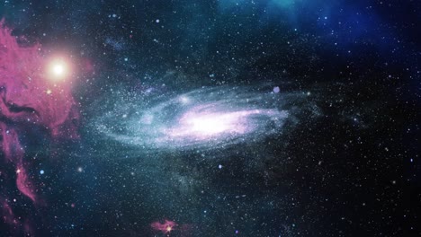 Las-Galaxias-Espirales-Se-Mueven-Y-Flotan-En-El-Universo