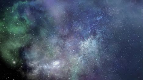 Vista-De-Las-Nubes-Nebulosas-Acercándose-Al-Universo,-Al-Espacio-Exterior