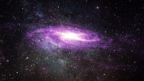 4k-Ansicht-Von-Galaxien,-Die-Sich-In-Einem-Nebel,-Dem-Universum,-Befinden