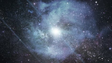 4k-Ansicht-Eines-Hellen-Sterns,-Der-Hell-Im-Großen-Universum-Leuchtet