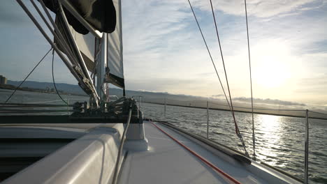 View-from-a-sailing-boat-in-the-San-Francisco-Bay-near-the-Redwood-City-Marina-at-sunset