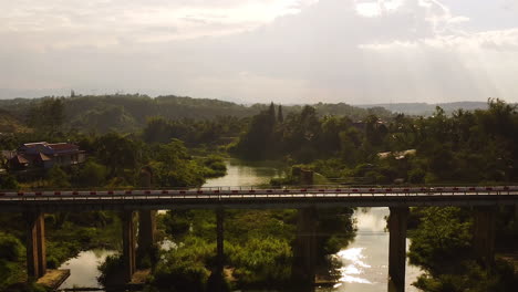 Bridge-over-Đa-Nhim-River-in-Đơn-Dương-district,-Vietnam