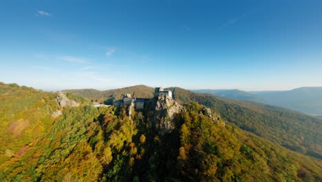 Smooth,-ascending-FPV-rotation-around-Aggstein-in-stunning-autumn-light