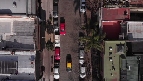 Aerial-drone-footage-of-downtown-Buenos-Aires-Argentina-tracking-a-cab