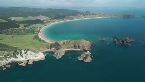 Urlaub-In-Einer-Kleinen-Strandstadt-Auf-Der-Nordinsel-Neuseelands-Verbracht