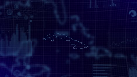 Data-analysis-GDP-Charts-of-Cuba-Country-with-graphs,-charts,-analytics-in-background-|-Cuba-Country-Data-analysis-development-and-growth-charts-and-graphs-video-background-in-4K|60-FPS