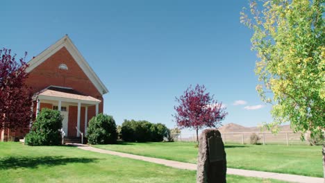 El-Histórico-Centro-De-Reuniones-De-Chesterfield-Construido-En-El-Valle-De-Portneuf-En-El-Este-De-Idaho-En-1892