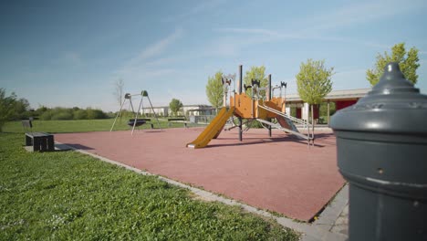 Childrens-playground-in-Wittenheim-Alsace,-France