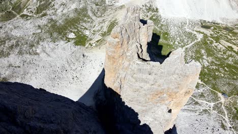 Aerial-views-of-The-Tre-Cime-di-Lavaredo-in-The-Italian-Dolomites