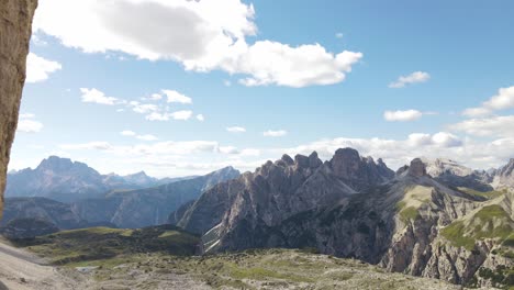 Aerial-views-of-The-Tre-Cime-di-Lavaredo-in-The-Italian-Dolomites
