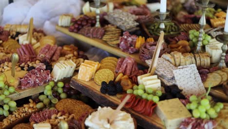 Beautiful-Charcuterie-Gastronomy-Assortment-Variety-of-Food-on-Display