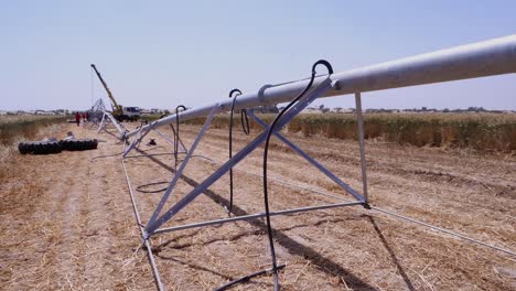 Wide-shot-of-Center-Pivot-Irrigation-System-in-a-summer-day-in-Pakistan