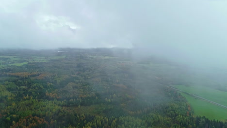 Ever-lush-Banff-National-Park-Canada-aerial-drone