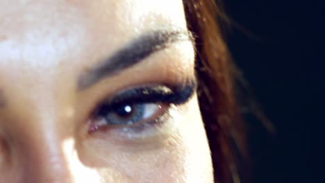 Close-up-of-beautiful-blue-eyed-Hispanic-girl