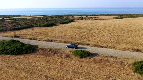 Aerial-vehicle-tracking-with-drone-on-Kormacit-road-in-Northern-Cyprus-2