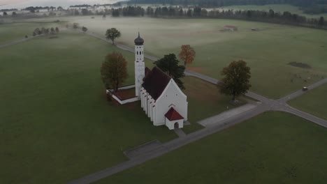Neuschwanstein-Church-Misty-Morning-in-Autumn-|-4K-|-DJI-MAVIC-2-PRO-D-LOG---Perfect-for-colour-grading