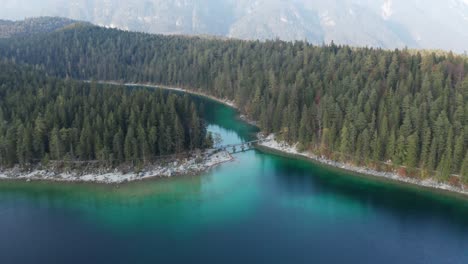 Baviera,-Lago-Eibsee-Hora-Dorada-|-4k-D-log:-Perfecto-Para-Gradación-De-Color