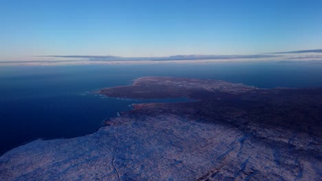 Beautiful-morning-hour-flight-over-Reykjanes-Peninsula-in-Iceland