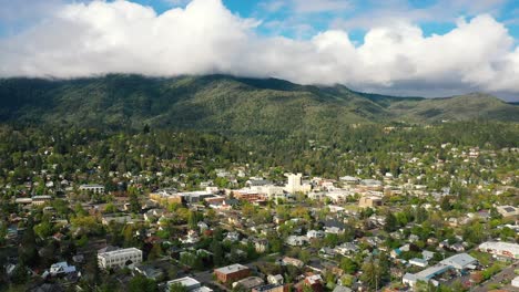 Aerial-view-of-Ashland,-Oregon.-USA