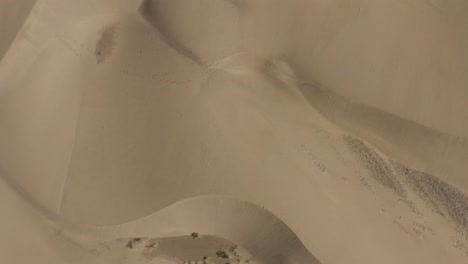 Drone-top-shot-of-dunes-in-a-dessert-desert