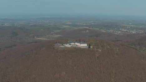 Drone-shot-of-Petersberg-near-Bonn-4K-30-fps